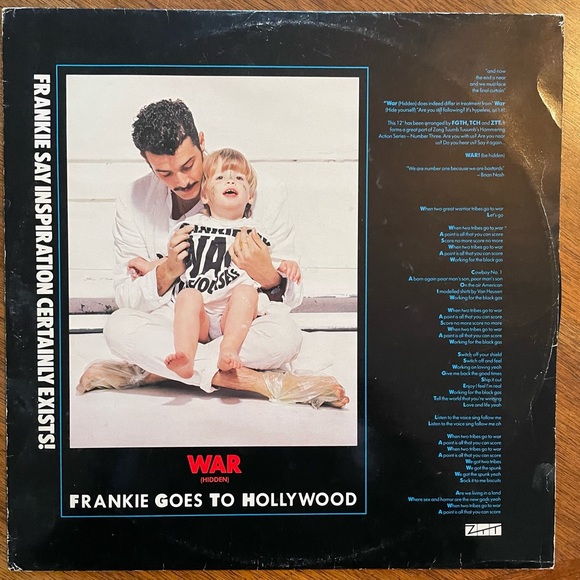 Vintage UK Vinyl Frankie Goes To Hollywood “Two Tribes/War” EP Single 1984 - Picture 3 of 3